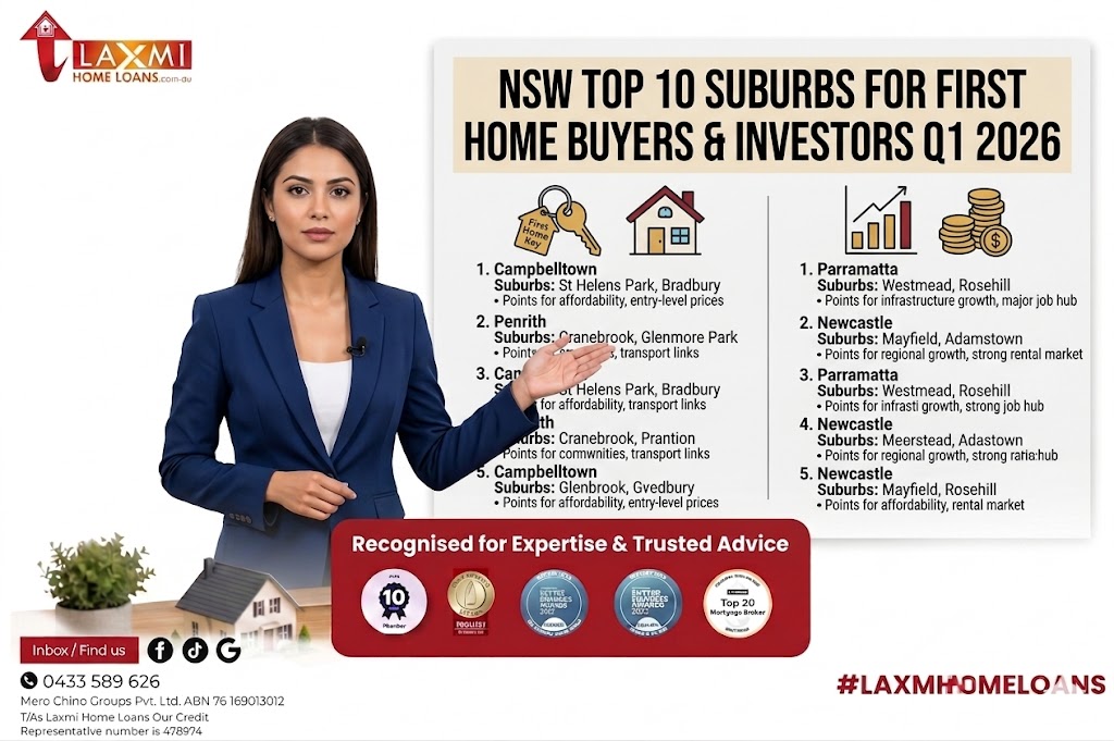 NSW Top 10 Suburbs for First Home Buyers and Experienced Buyers in Q1 2026